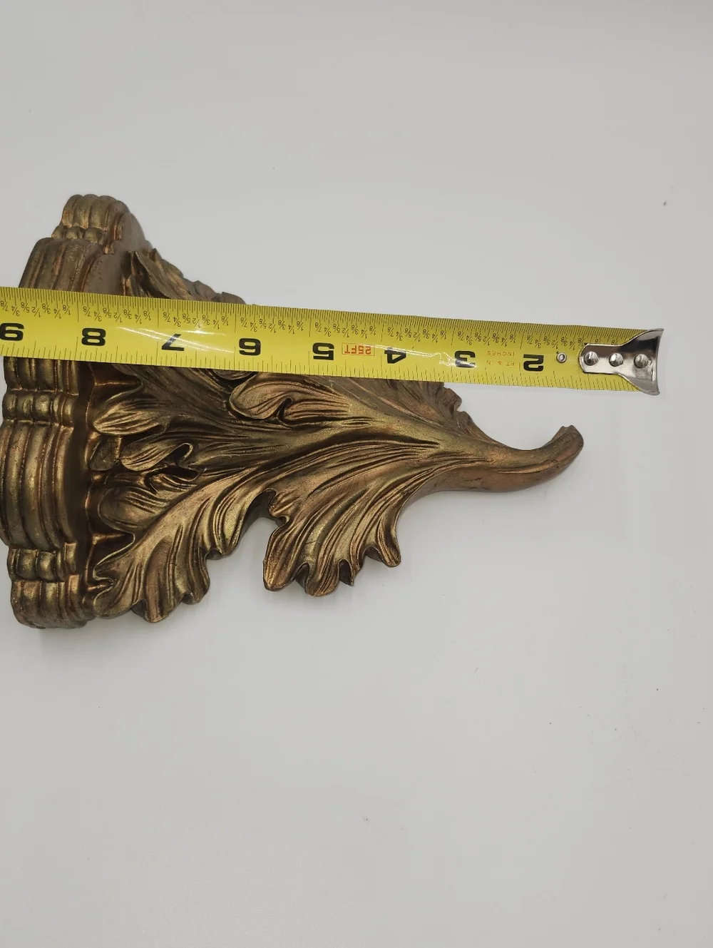 vintage Gilt Gold Wall Shelf corbel gilded 7.5